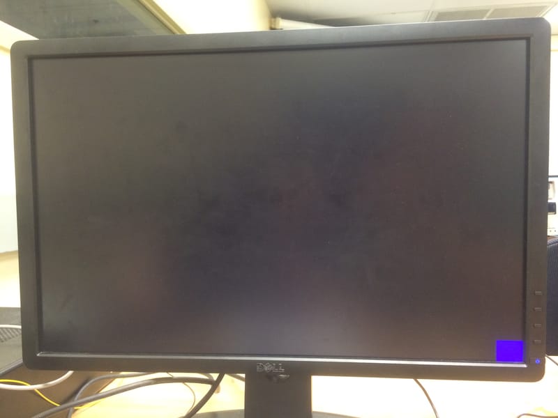 Blue box in the bottom right corner.