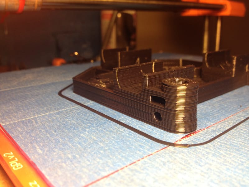 Printing out the X-Carriage Which Will Support the Extruder Block
