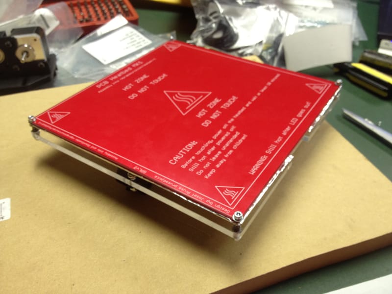 Heated Bed with Aluminum Foil Insulator