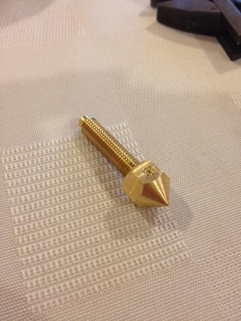 Brass Nozzle and Threaded Pipe Assembly