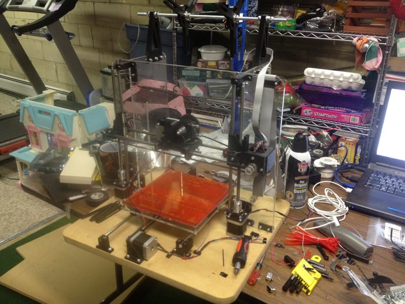 Most of the Ribbon Cable Wiring Completed