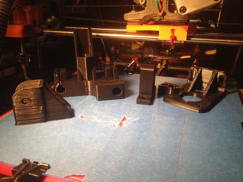 Various Components Printed on the Prusa i2