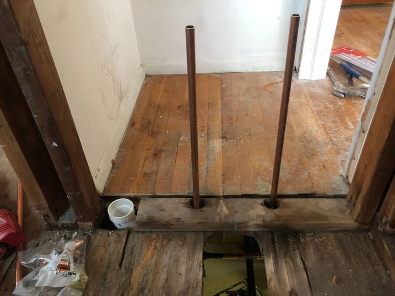 Replacing Copper Lines and PVC Drain