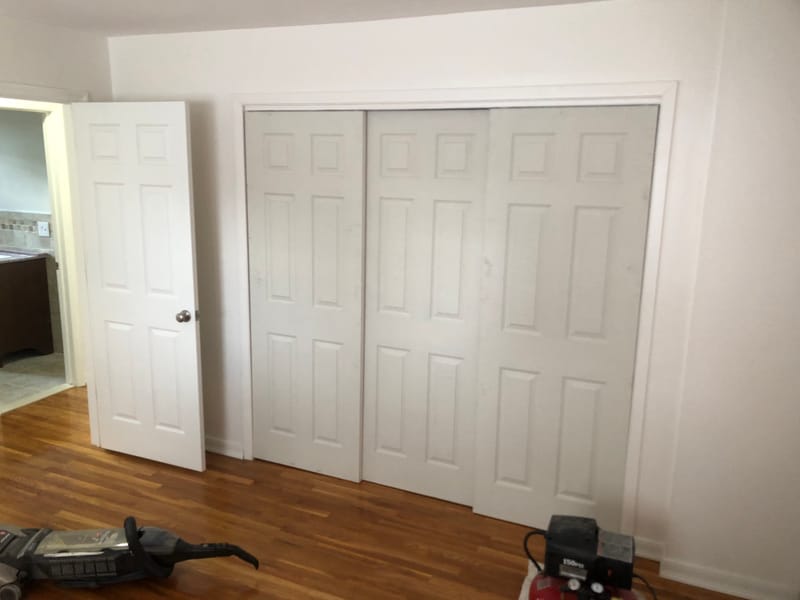 Hanging Doors in the Master Bedroom