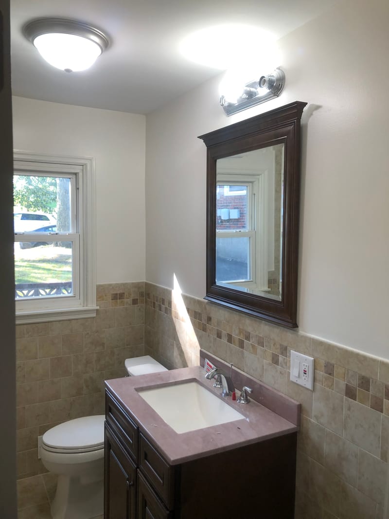 Vanity Light Fixture Installed