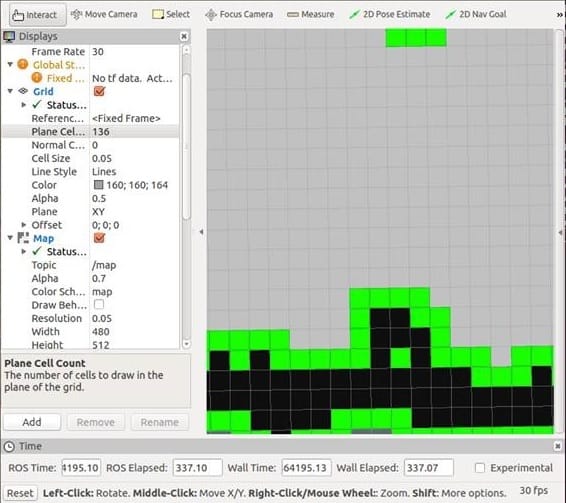 Occupancy grid visualization