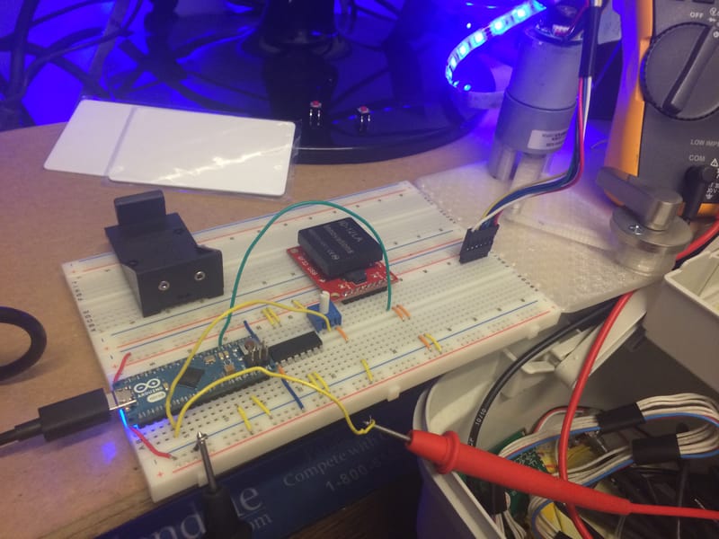 Additional Prototyping on the Arduino Micro.