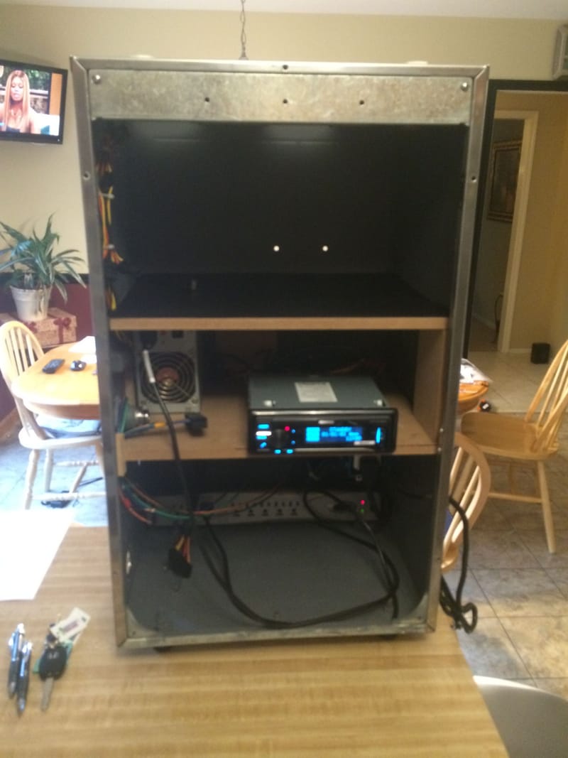 Stereo successfully powered up within the Unit with the Existing Power Cord!