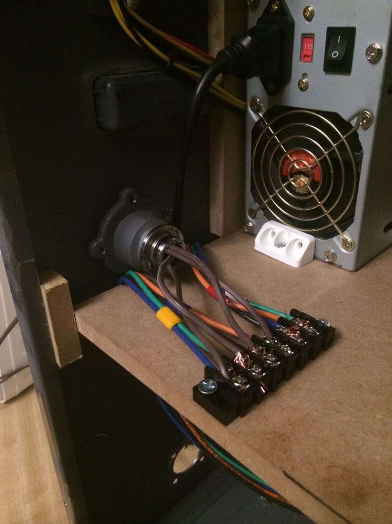 Speaker Wires Through Drain Connector