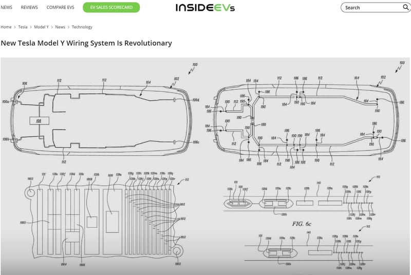 InsideEVs Article — New Tesla Model Y Wiring System Is Revolutionary