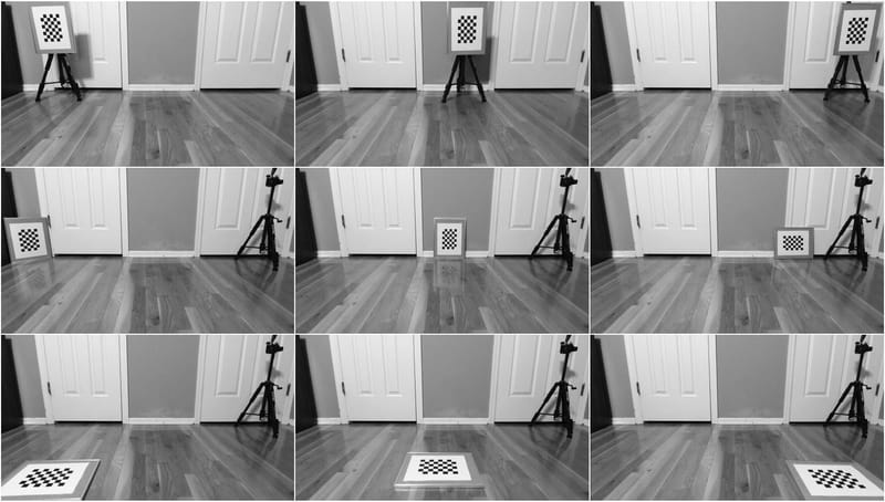 Figure 6: RGB Camera Calibration Sample Set