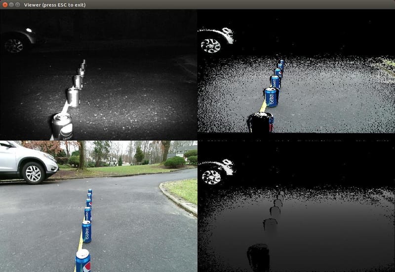Figure 12: Protonect Test Software Confirms Kinect Configuration
